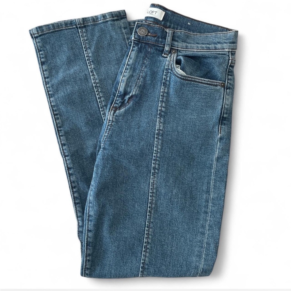 LOFT Women's Classic Denim Straight Jeans
